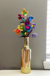 paper flowers, diy, flowers, garden, colorful , vase, yellow, spring