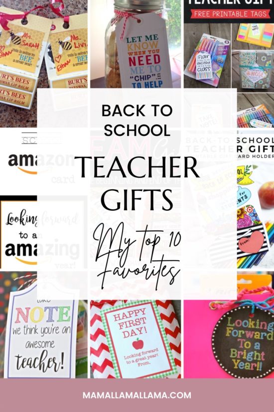 My Top 10 Back To School Teacher Gift Ideas | Mamallamallama on the weekly