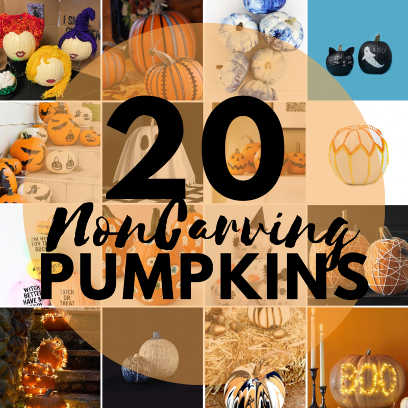 20 Non Carving Pumpkin Ideas | Mamallamallama on the weekly