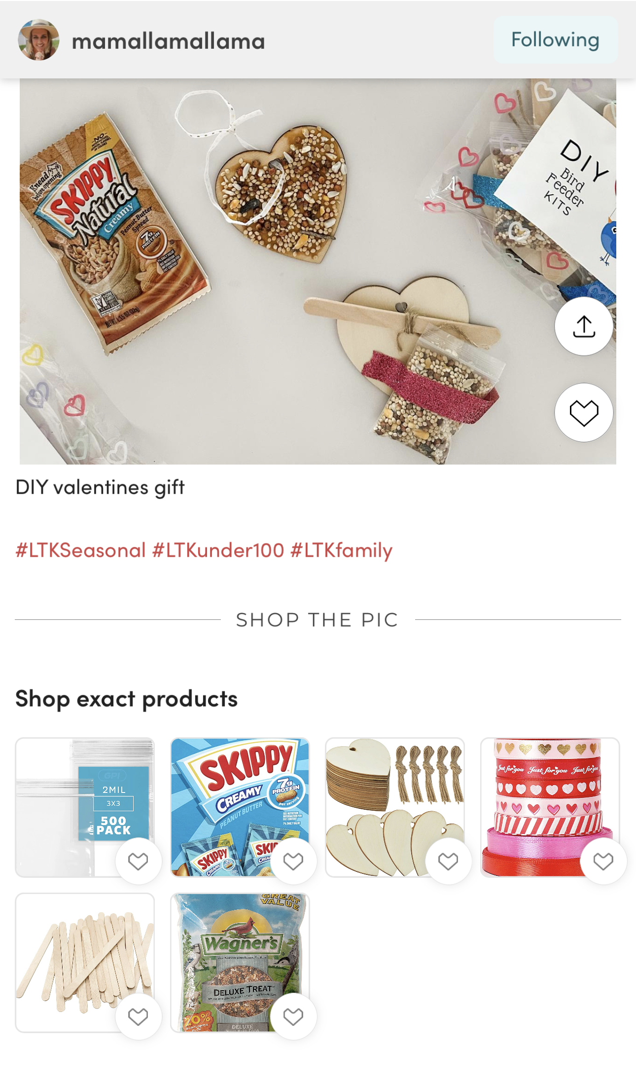 DIY Valentines Bird Feeder Kit | Mamallamallama on the weekly