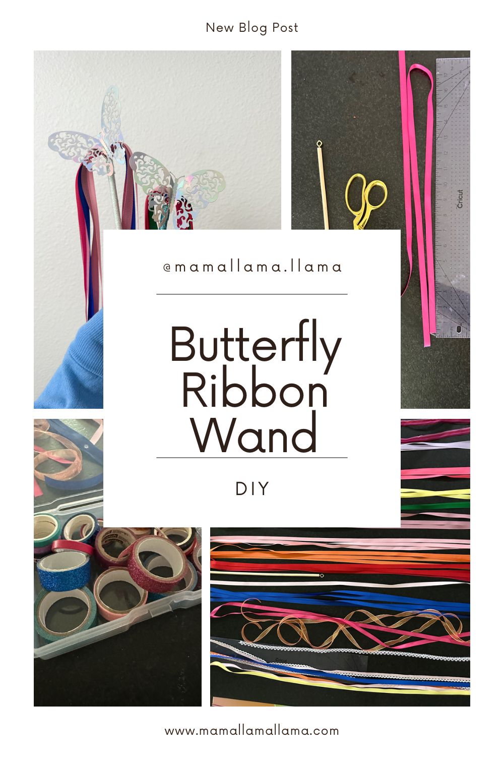 Butterfly ribbon wand