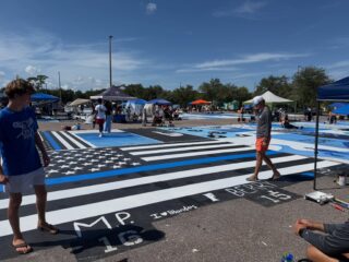 Senior Sunday 🖤💙🖤
Senior parking spot ✔️ 
Hands down the coolest parking spots in the lot! 🤩 

Fun fact, when we asked Tyler what he wanted to be when he grew up on the first day of kindergarten he said he wanted to be a police officer. 13 years later and while it may not be his future he does have the utmost respect for law enforcement and we couldn’t be more proud 🫶

#seniorsunday #classof27 #leowife #policefamily #thinblueline