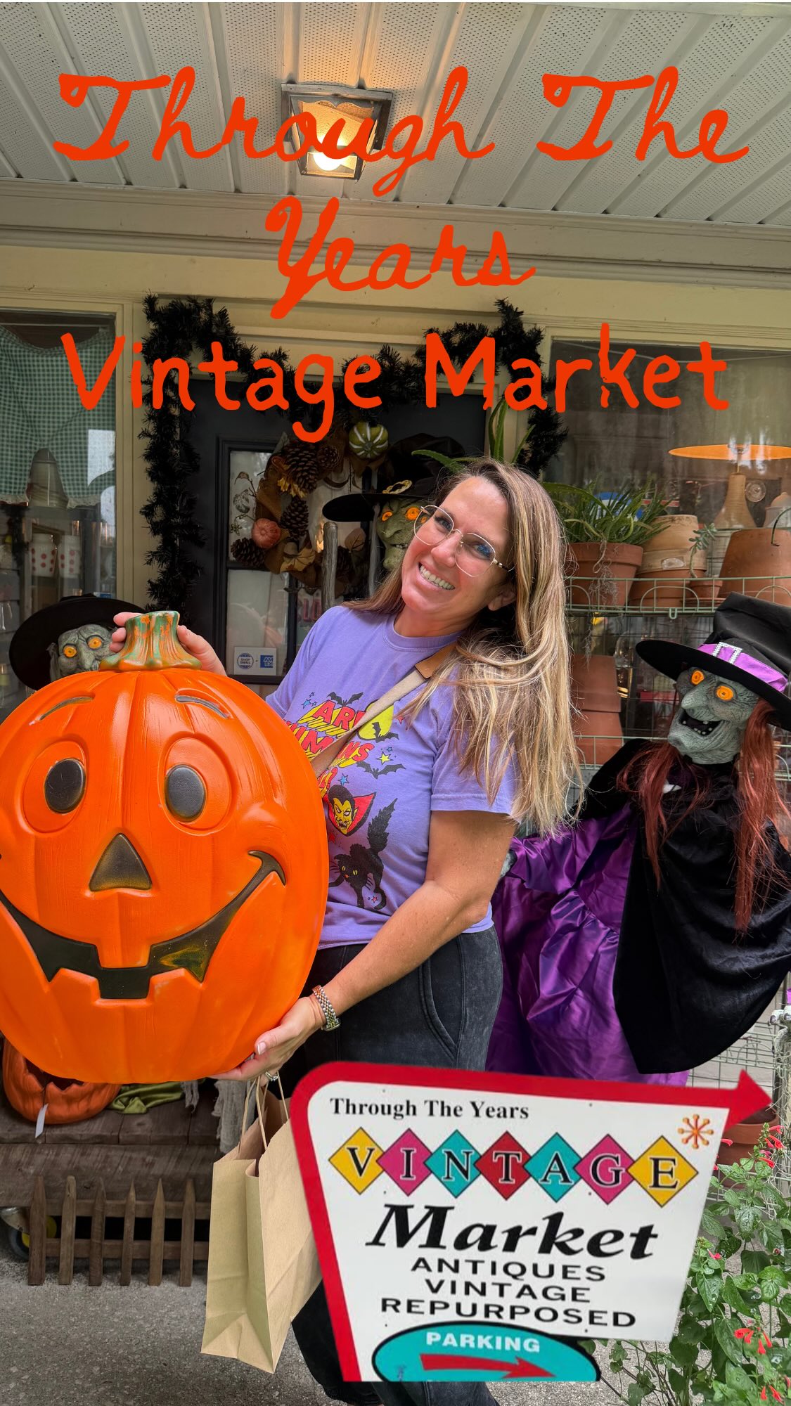 📍 Through The Years Vintage Market 
102 E Alfred St, Tavares FL 

Super cute! With every holiday. Can’t wait to see the Christmas drop!

Vintage Halloween | Thrift with me | Halloween Decor 
#vintagehalloween #halloweeen #thriftingfinds #throughtheyears